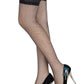 Net Thigh Highs With Wide Lace Band