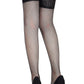 Fishnet Thigh Highs with Thick Lace Band