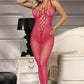 Halter Neck Net Body Stocking Lingerie