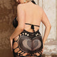 Plus Size Heart Back Seamless Chemise