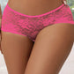 Lace-Up Crotchless Panty