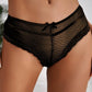 Plus Size Dotted Mesh Cheeky Panty