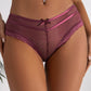 Plus Size Dotted Mesh Cheeky Panty