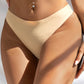 Plus Size Solid High Cut Thong