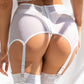 Sheer High Waisted Garter Belt and Panty