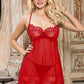 Eyelash Lace and Mesh Babydoll