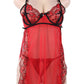 Rose Split Cup Babydoll