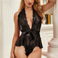 V-Cut Ruffle Teddy