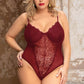 Plus Size Lace Underwire Teddy