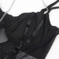 Black Harness Teddy with Chains