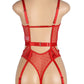 Embroidered Lace Cut Lingerie Teddy