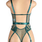 Embroidered Lace Cut Lingerie Teddy