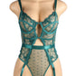 Embroidered Lace Cut Lingerie Teddy