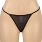 Black Mesh and Leather Chemise