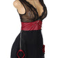 Black Mesh and Leather Chemise