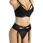 Bondage Bra and Garterbelt Set