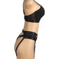 Bondage Bra and Garterbelt Set