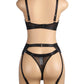 Bondage Bra and Garter Lingerie