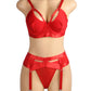 Bondage Bra and Garterbelt Set