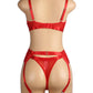 Bondage Bra and Garterbelt Set