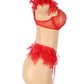 Feather and Chain Bra Set