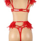 Feather and Chain Bra Set