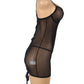 Lace-Up Back Sheer Chemise