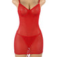 Lace-Up Back Sheer Chemise