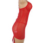 Lace-Up Back Sheer Chemise