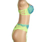 Neon Lace Bra Lingerie Set
