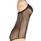 Faux Leather Deep V Lingerie Chemise