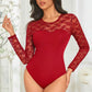 Lace Long Sleeve Bodysuit