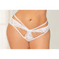 Plus Size Lacey Crotchless Panty