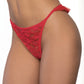Ruffled Mesh Thong