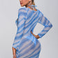 Blue Bombshell Bikini and Cover Up