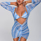 Blue Bombshell Bikini and Cover Up
