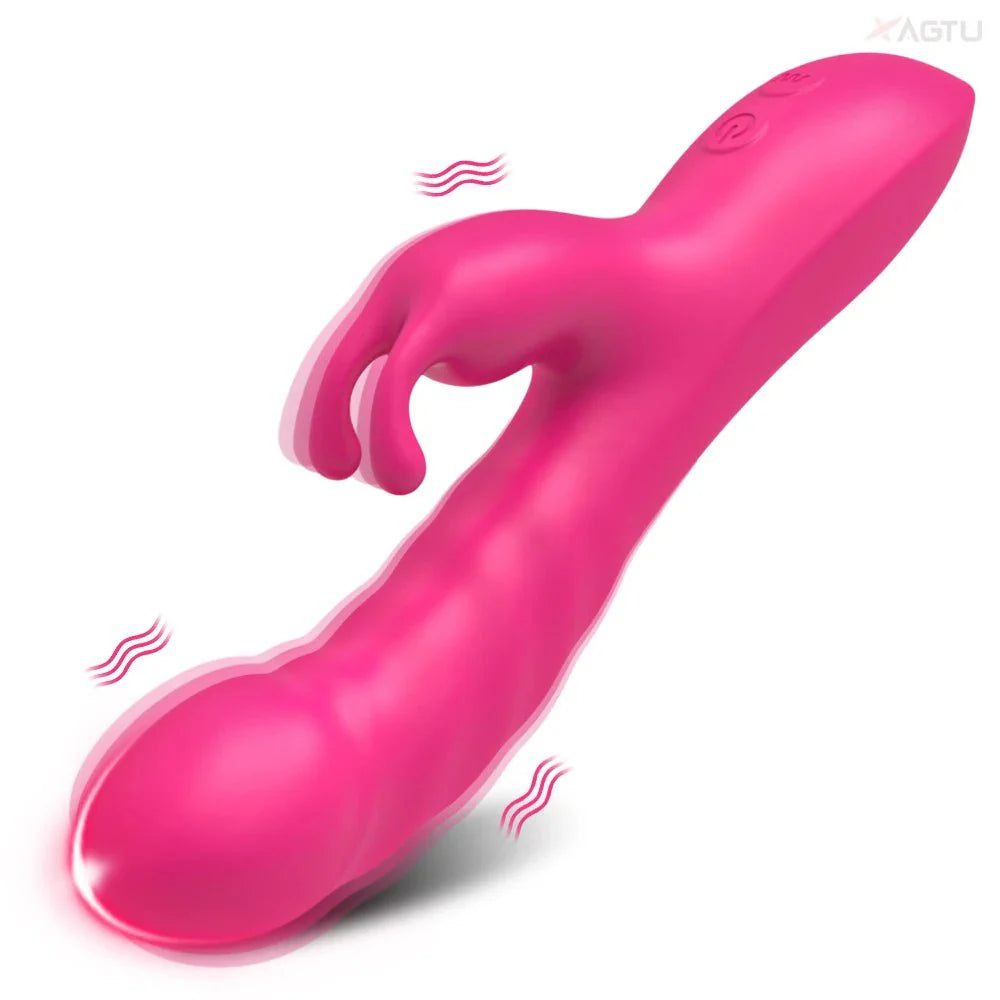 Vibrador RoseThrust Royale Rabbit de empuje con 10 modos