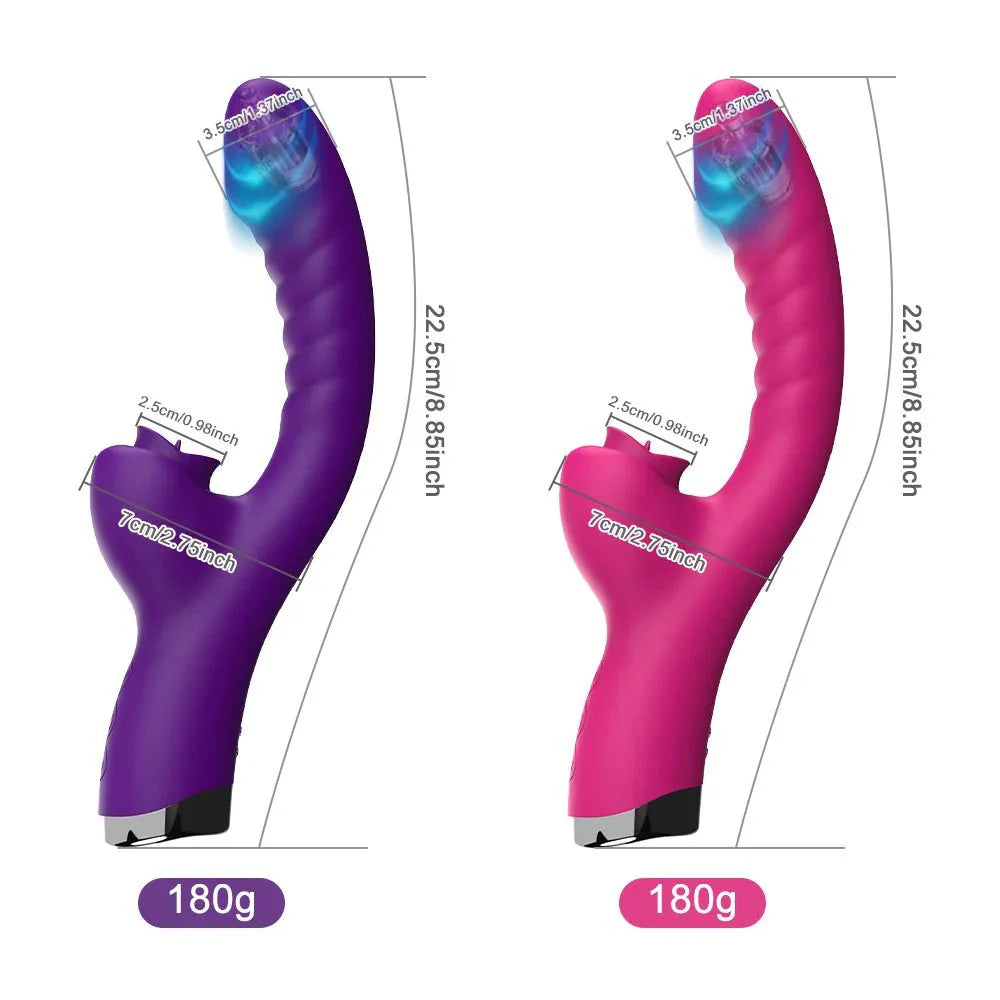 VelvetLick Vibrador de Lengüeteo de 20 Velocidades
