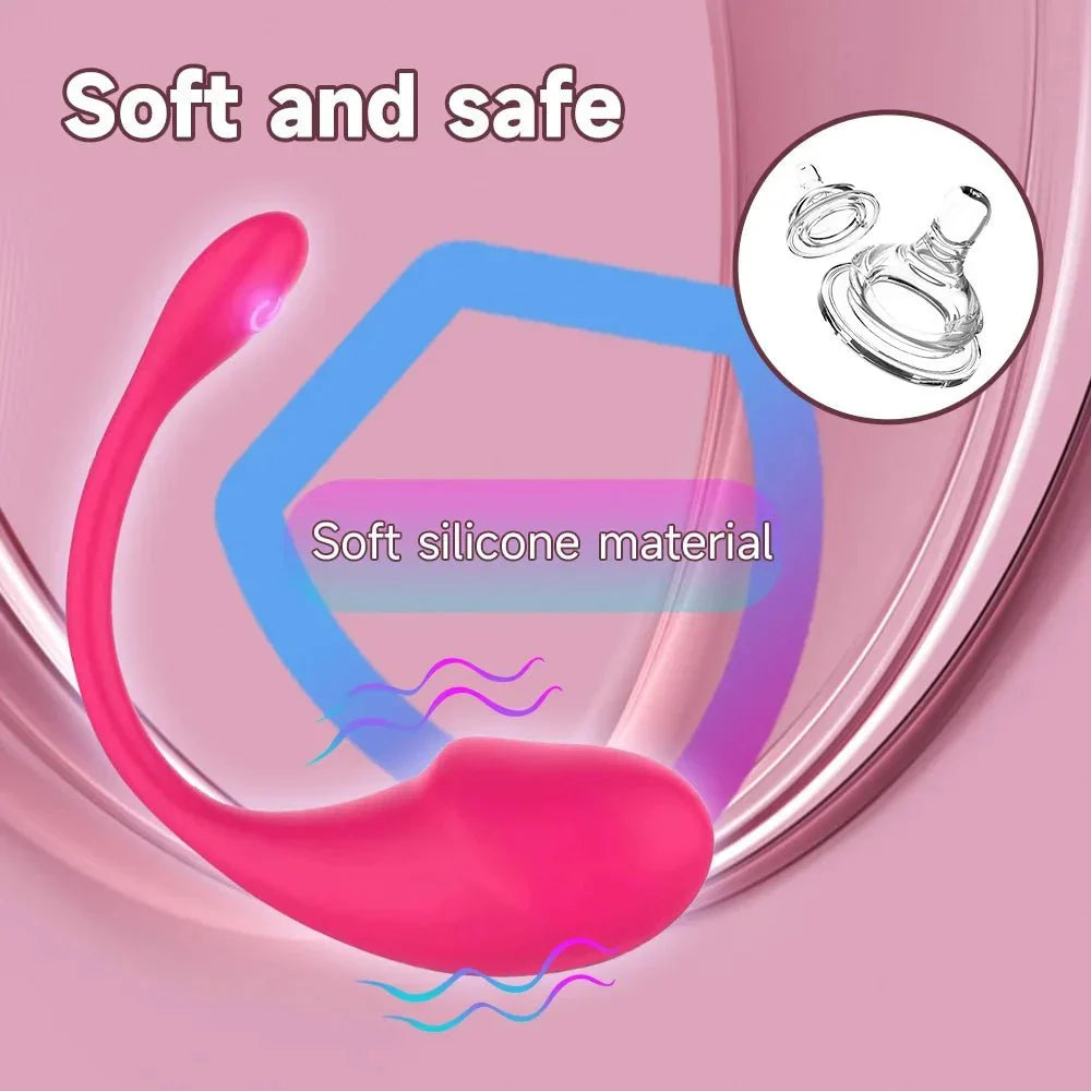 Vibrador de huevos para el punto G controlable por aplicación SyncLuxe