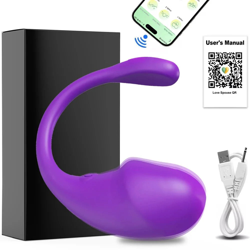 Vibrador de huevos para el punto G controlable por aplicación SyncLuxe