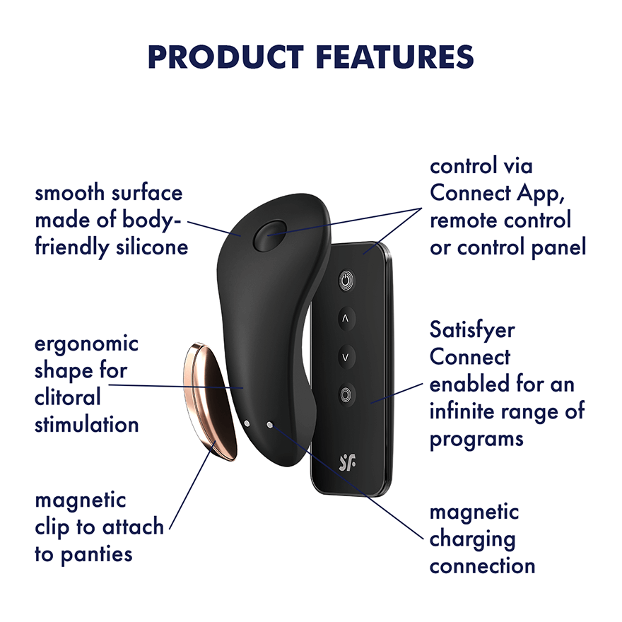 Satisfyer Little Secret Vibrador para Bragas - Negro