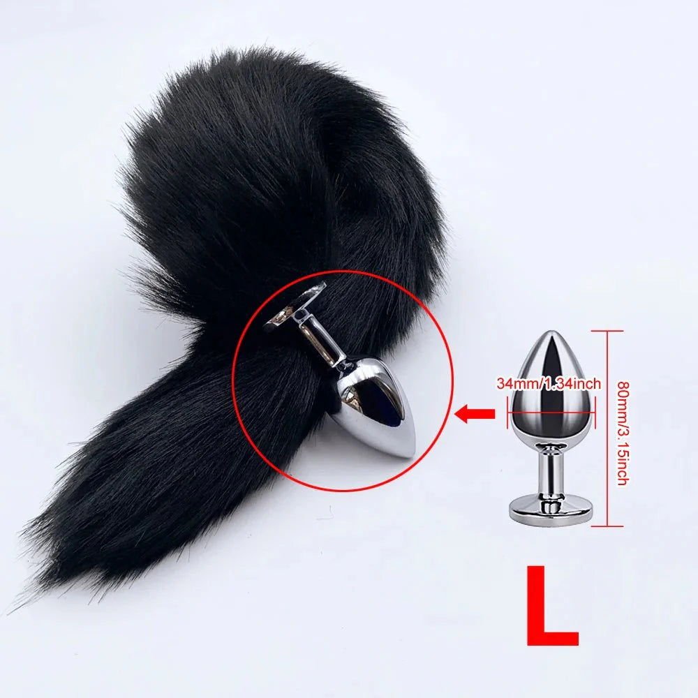 FoxSteel Fox Tail Steel Butt Plug
