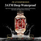 Reloj rectangular de lujo para mujer