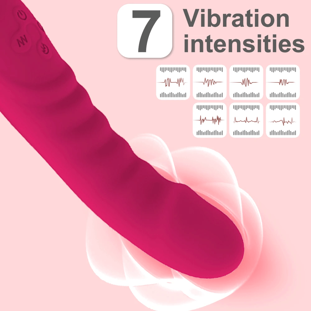 VeloraIgnite Vibrador con varita de doble cabezal térmico
