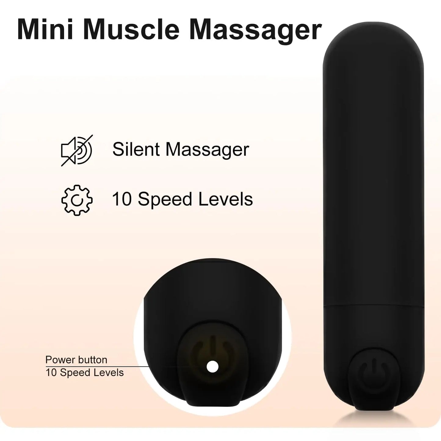 Minivibrador recargable MiniPulse con forma de huevo