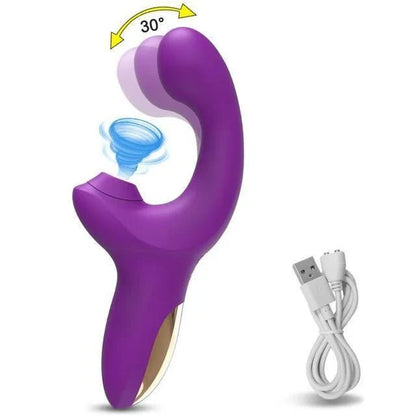 SuctionCurve Rabbit Suction Vibrator for Women