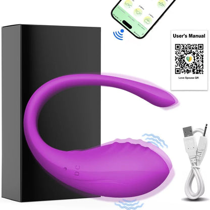 Vibrador de huevos para el punto G controlable por aplicación SyncLuxe