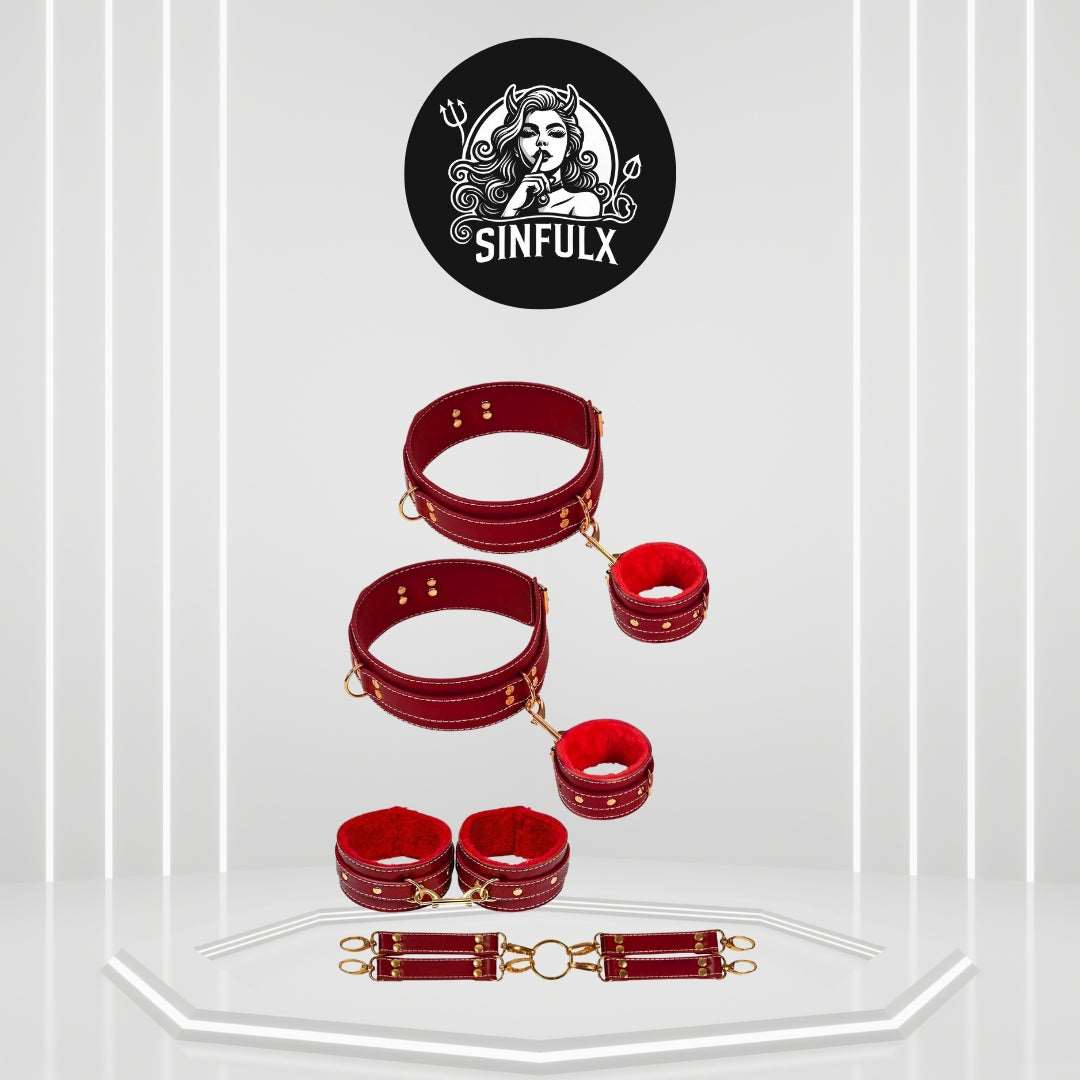 Kit de sujeciones BDSM SecureFour para bondage: ¡cuatro opciones emocionantes!