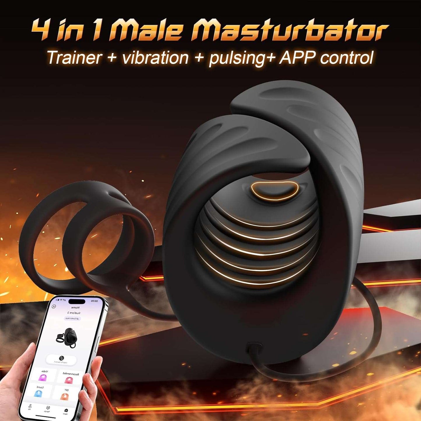 Anillo Masturbador Masculino Fortalecedor de Erección SensationLink