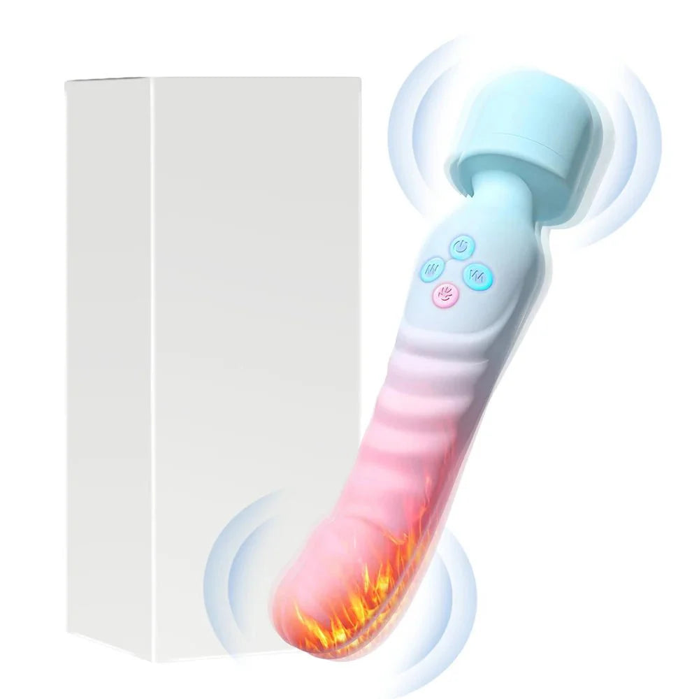 HeatFlex Heated Dual Head Wand Vibrator